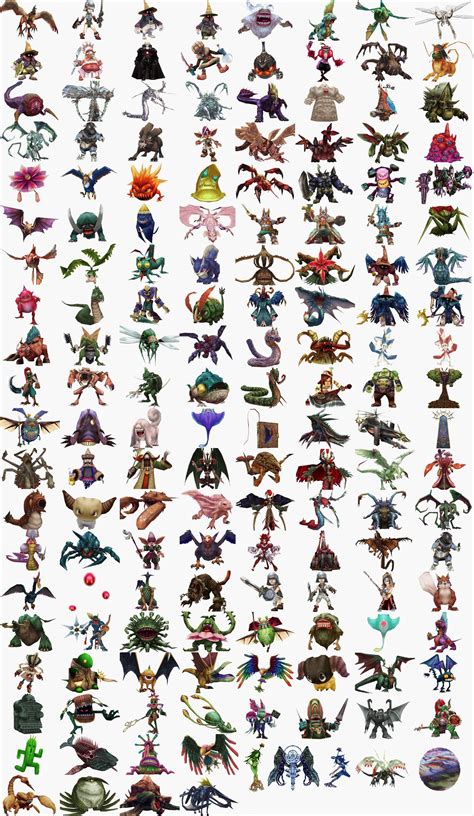 final fantasy bestiary list.